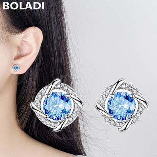 S925 Sterling Silver Windmill Stud Earrings Female Earrings Light Luxury Earrings S96