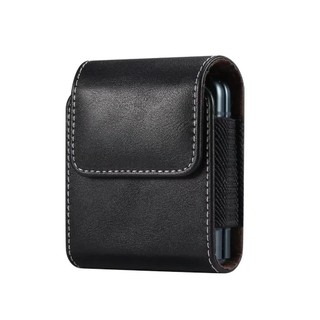 Pu Điện Thoại Túi Thắt Lưng Cho Samsung Galaxy Z Flip 3 4 5 6 Thắt Lưng Kẹp Bao Da Cho Huawei P50 Pocket S Motorola Razr 5G Ốp Lưng