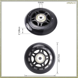 Set 4 Bánh Xe Trượt Patin Kích Thước 70X24mm