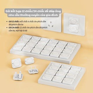 Nút bịt ổ điện bảo vệ an toàn cho bé Bunnies  chống giật cao cấp nhỏ gọn chắc chắn có quai cầm tiện lợi