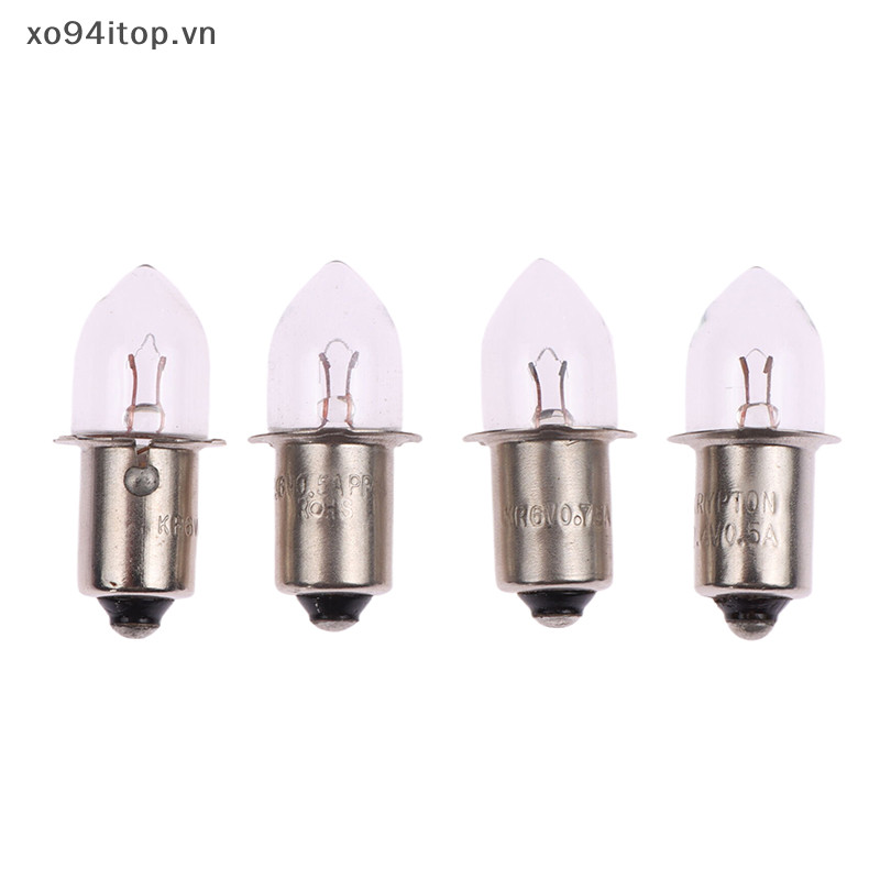 Xoitop P13.5S Bóng Đèn Thay Thế 2.4V–7.2V 0.4A–0.75A Đế Phong Cách Cũ, Đèn Pin, Đèn Làm Việc VN