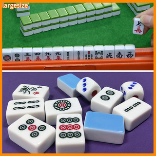 Size lớn| 144 Cái / bộ mạt chược Giải trí di động Trò chơi tiệc Melamine mạt chược cho trong nhà