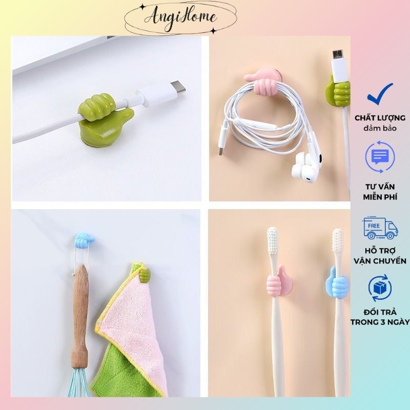 Móc treo dây cáp sạc hình bàn tay độc đáo ANGIHOME