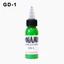 Mực xăm GAVESTO, Màu thực hành hình xăm xanh đỏ xanh lá cây màu đen nâu tím hồng 30ML