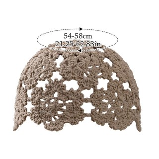 Mũ dệt kim JKDESIGN, Mũ nồi thông thường mùa hè, Thời trang thoáng khí Rỗng hoa Skullies Mũ nữ
