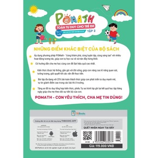 Sách - Pomath Toán tư duy cho trẻ em lớp 5 (10 - 11 tuổi) - tập 2