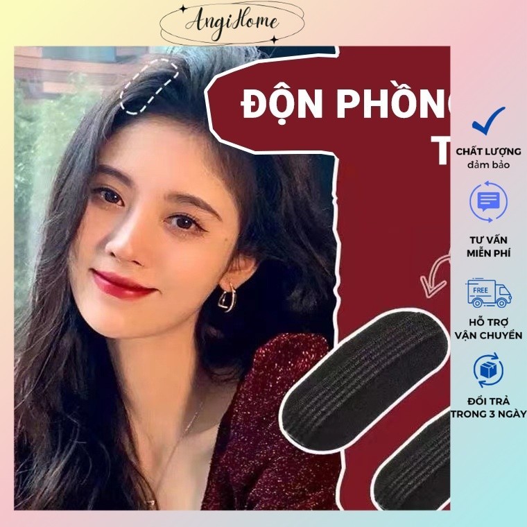 Độn phồng chân tóc  đệm tạo dày chân tóc phong cách Hàn Quốc ANGIHOME