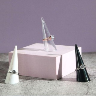 Giá đỡ nhẫn hình nón MEGOCE, Giá trưng bày nhẫn rỗng bằng nhựa Acrylic, Giá đỡ trưng bày nhẫn di động