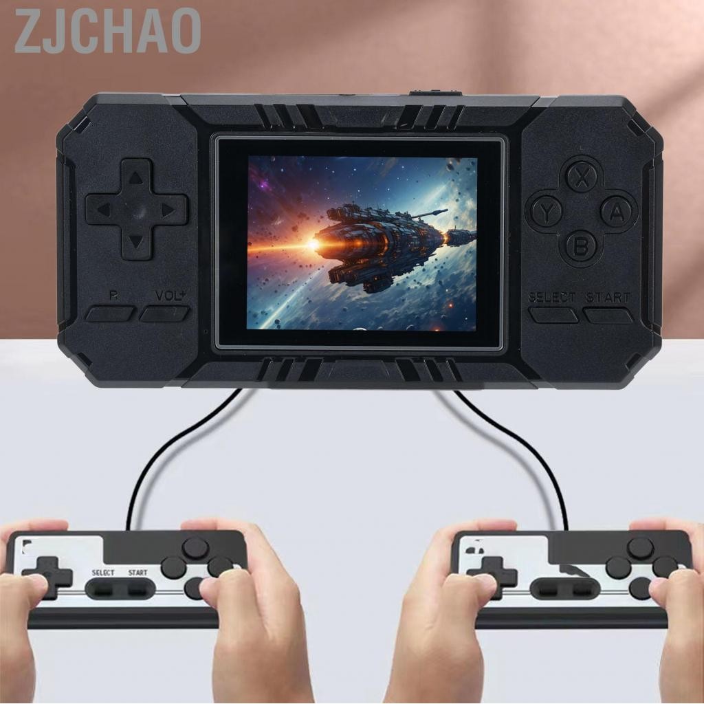 Zjchao Bảng điều khiển trò chơi retro 3 inch được xây dựng trong 520 trò chơi Màn hình màu Hỗ trợ chơi game cầm tay kết nối tv cầu thủ đôi S8