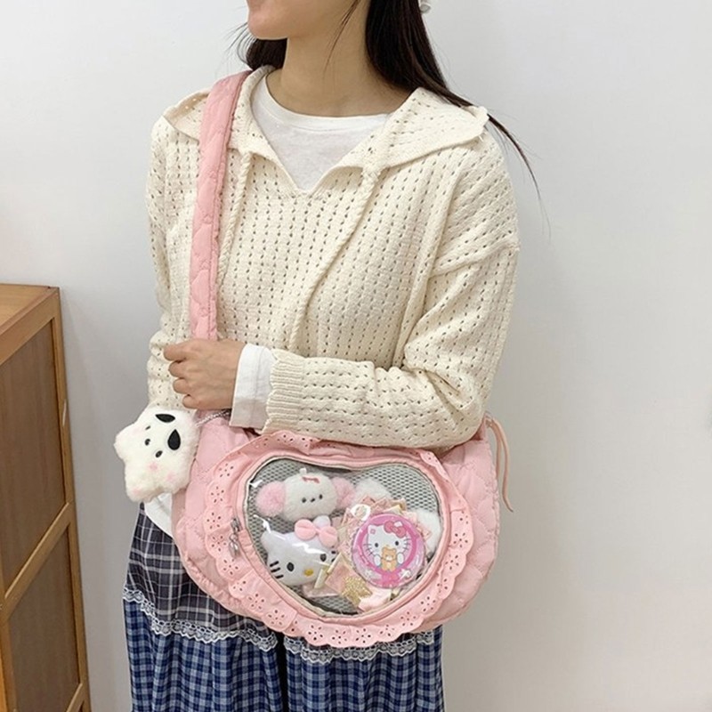 Hsv Dây Rút Túi Đeo Ngang Đáng Yêu Itabag Phong Cách Nhật Bản Túi Đeo Vai Túi Messenger Thời Trang Túi Hẹn Hò Cho Pin Màn Hình