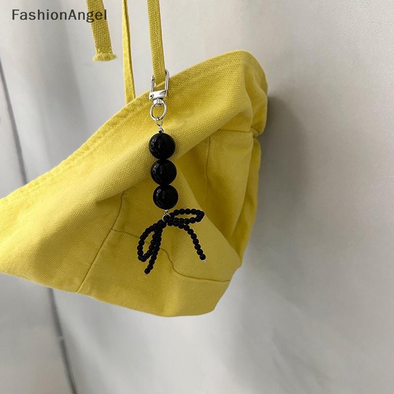 Fashionangel Phong Cách Hàn Quốc Ngọc Trai Hạt Nơ Túi Charm Hạt Dây Xích Móc Khóa Dành Cho Nữ Cô Gái Ba Lô Chìa Khóa Ô Tô Mặt Dây Chuyền Trang Trí Phụ Kiện VN