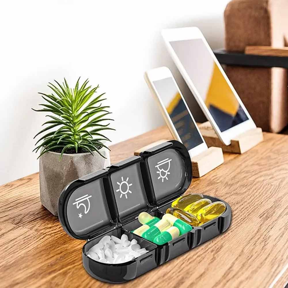 7Day Pill Box Medicine Storage Weekly Tablet Container Case Organizer Dispenser