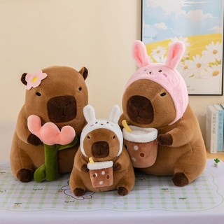 Kapibara Cross-Dressing Unicorn Capybara Búp bê sang trọng Bánh mì Capybara
