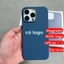 Silicone lỏng từ tính màu xanh da trời cho iphone 16 / 15 / 14 / 13 / 12 / Pro / Pro Max / plus / mini Vỏ điện thoại chất lượng cao Hoạt hình bật lên