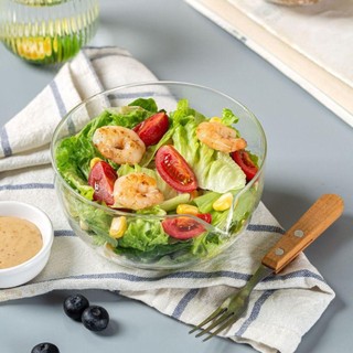 [Còn hàng] Bát thủy tinh HAVENLYCO, Bát Salad nướng Nhật Bản, Bát sữa chua trong suốt 350 / 600ml Rau củ