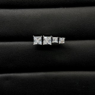 Nụ vuông nam nữ đơn giản sang chảnh 2 size 4mm 6mm