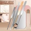 FAVORITEGOODS Thìa nền dạng lỏng, Kem Phấn mắt Bảng Mix Stick, Hữu ích DIY Thép không gỉ Sắc tố Trộn Dụng cụ trang điểm Thìa trang điểm