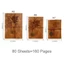 JUNYUE88US Travelers Vintage Notebook, A7 / A6 / A5 Da PU PU Kraft Notebook, Sổ Tay Lá Rời Notepad Chất Kết Dính Giấy Kraft Xoắn Ốc Sổ Tay Trường Học