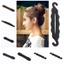 THEGIRL8B Hair Bun Maker, Đĩa Tóc Donut Bun Kẹp Tóc Kiểu Tóc Máy Làm Xoắn, Phụ Kiện Tóc Thời Trang Xốp Xốp Kẹp Dễ Dàng Vòng Lớn Bun Curler Bện Nữ