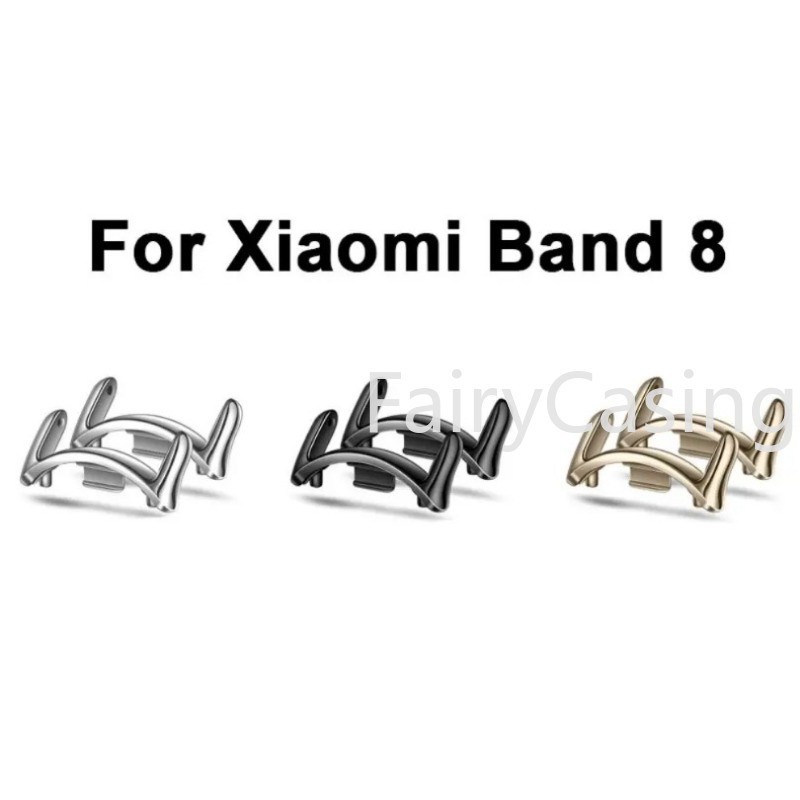 Đầu nối dây đeo đồng hồ cho Xiaomi Mi Band 10 9 8 12mm 14mm Liên kết đính kèm Phụ kiện thay thế Dây kết nối kim loại