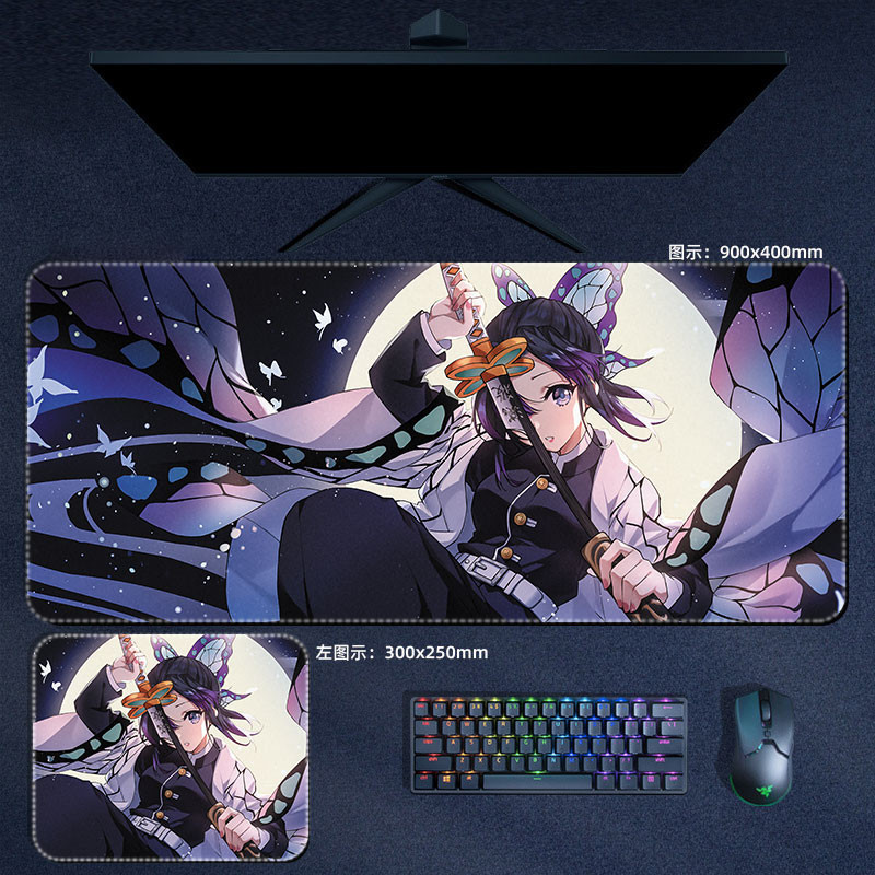 Anime Demon Slayer Miếng Lót Chuột Xxl Kyoujurou Giyuu Nezuko Tanjirou Hashira Mousepads Máy Tính Đệm Manga Phụ Kiện Thảm Để Bàn
