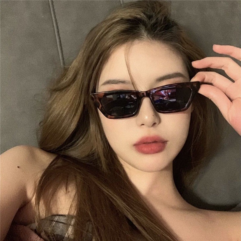 [Yunyuan] Kính râm Unisex Hip-hop cá tính phong cách Hàn Quốc UV400 Super Anti-UV