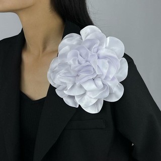 Trâm cài NCE, Ghim ve áo hoa lớn 19CM, Huy hiệu Satin Pháp