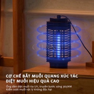 Đèn bắt muỗi thế hệ mới,  chống lóa mắt có cổng sạc USB Đèn Bắt Muỗi Điện Quang Hình Tháp Thế Hệ Mới An Toàn Thông Minh