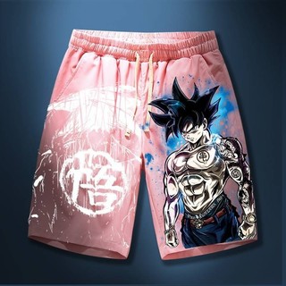 Dragon Ball Sun Ngộ Không crop quần dáng rộng mùa hè hợp thời trang cộng với kích thước quần đi biển quà tặng