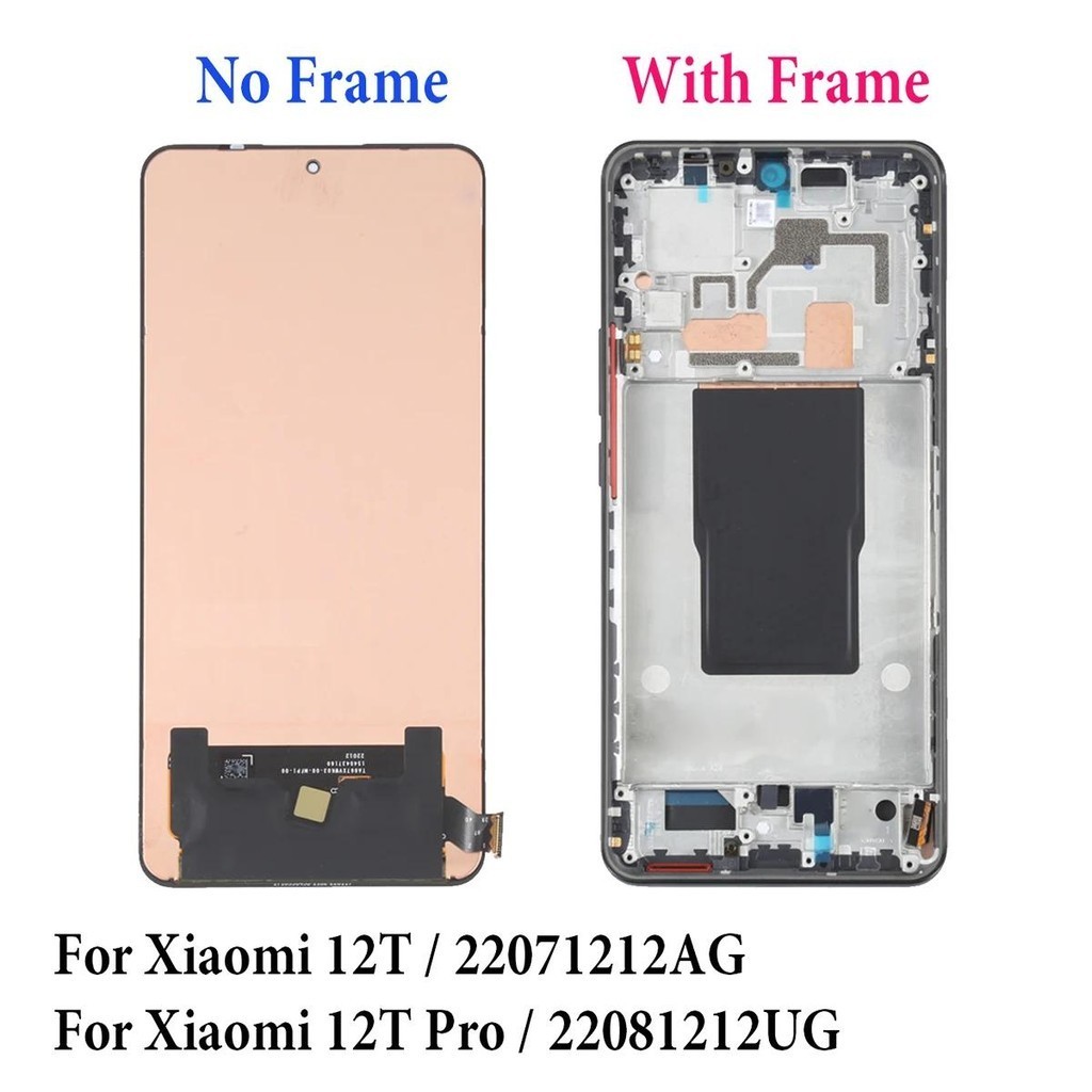 Amoled chính hãng cho Xiaomi 12T Pro 22081212UG 12t 22071212AG Màn hình LCD Hiển thị Bộ số hóa màn hình cảm ứng