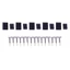 Yoo cho Futaba Bộ thu servo Đầu nối phích cắm cho các thiết bị servo khác nhau Pin Phần cứng bao gồm 10 20 đôi
