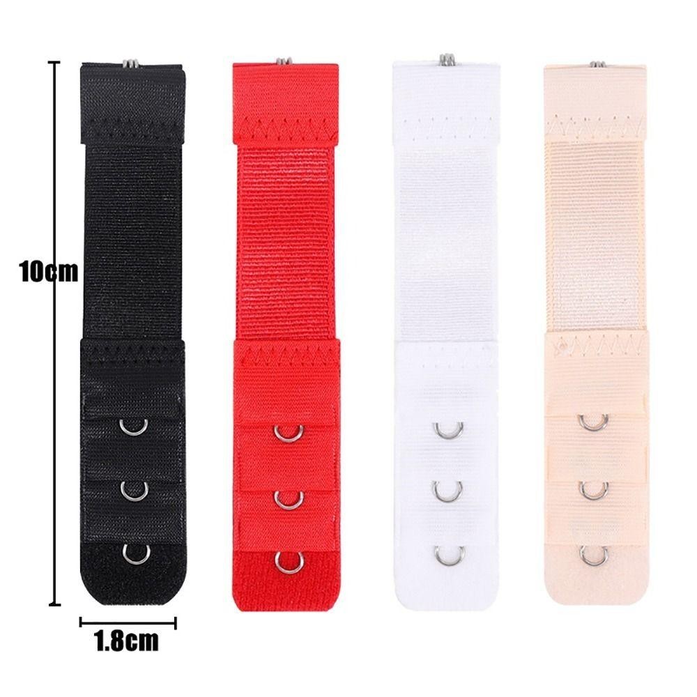 TOPTOOLCX 1 / 8 Chiếc Áo Ngực Mở Rộng Khóa, Phụ Kiện Đồ Lót Nylon Khóa Áo Ngực Mở Rộng, Có Thể Điều Chỉnh Thắt Lưng Khóa 1 Hàng 3 Móc Dây Đeo Móc Mở Rộng Nữ