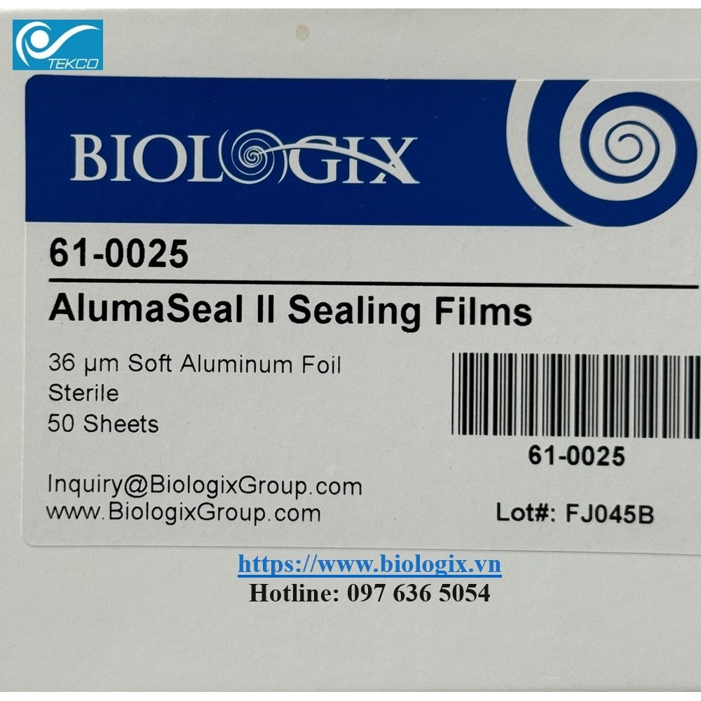 Màng Film dán đĩa PCR, chất liệu nhôm (AlumaSeal II Sealing Films ...