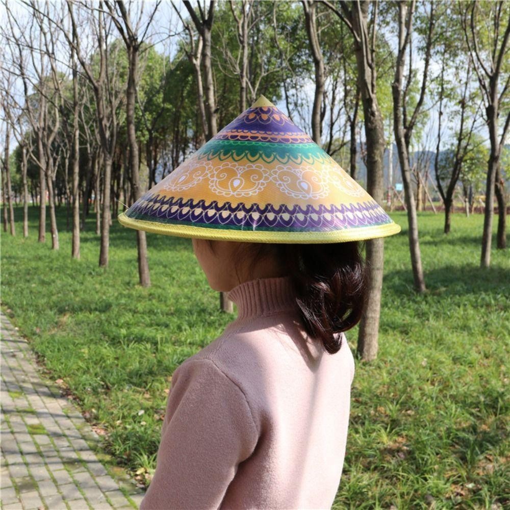 Mũ chống nắng dự tiệc MERIGGIARE, Mũ tre dệt tự nhiên vành rộng, Mũ nông dân cổ điển có thể điều chỉnh chất lượng cao Mũ nam nữ ngoài trời