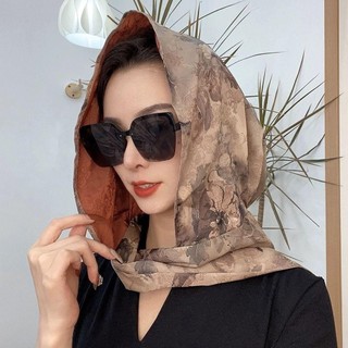 [COD] Mũ Hijab OAKANDME, Khăn xếp nữ mềm mại chống nắng, Khăn lụa mô phỏng thoáng khí thời trang Xuân Hè