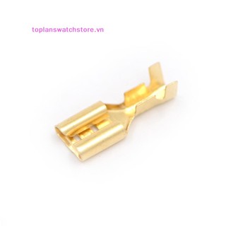 Toplanswatchstore 100 Chiếc 6.3 Mm Vàng Đồng Loa Ô Tô Nữ Spade Đầu Cuối Dây Kết Nối VN