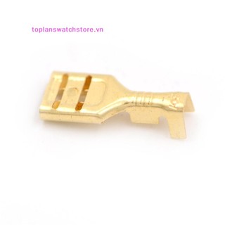 Toplanswatchstore 100 Chiếc 6.3 Mm Vàng Đồng Loa Ô Tô Nữ Spade Đầu Cuối Dây Kết Nối VN