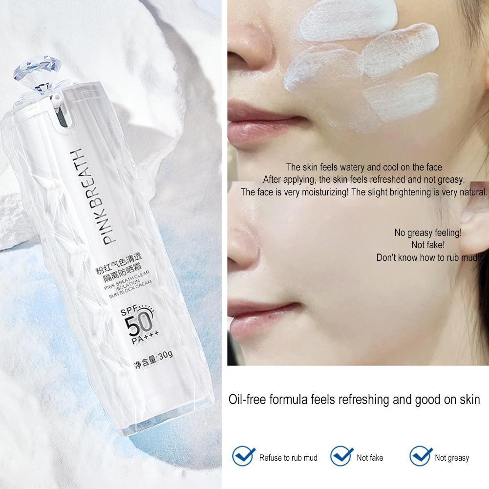 Kem chống nắng body cách ly trong suốt Spf50 Kem chống nắng body thời gian cao 30g Kem che khuyết điểm che khuyết điểm toàn thân C4g1