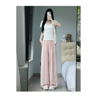 [Combo 2q] Quần ống suông rộng nữ chất linen, quần kẻ sọc Ống Rộng BigSize Xưởng May Song Anh mẫu mới hottrend hè 2025
