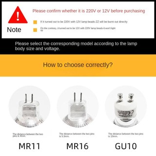 Smvp AC 220V AC / DC 12V Bóng Đèn Halogen Đèn Cốc MR11 MR16 GU5.3 GU10 Đèn Pha Độ Sáng Cao