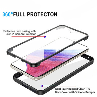 Dành Cho Galaxy A56 Galaxy A26 A36 A16 A53 A35 A55 A25 A15 A34 A54 A17 A07 LTE 4G 5G 2025 360 Ốp Điện Thoại Plus Flip Cover 360° Ốp lưng bảo vệ chống sốc bằng silicon mềm hai mặt