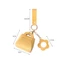 Mặt dây chuyền túi xách SAIA, có gương sáng tạo Túi Mini móc khóa, Tai nghe bằng da PU sang trọng hợp thời trang Túi đựng chìa khóa Phụ kiện