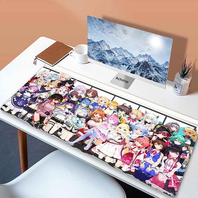 Miếng Lót Chuột Chơi Game Hololive Mousepad Game Thủ Để Bàn Thảm Bàn Phím Lớn Miếng Lót Thảm Bàn Bề Mặt Máy Tính Cho Phụ Kiện Ped Mauspad