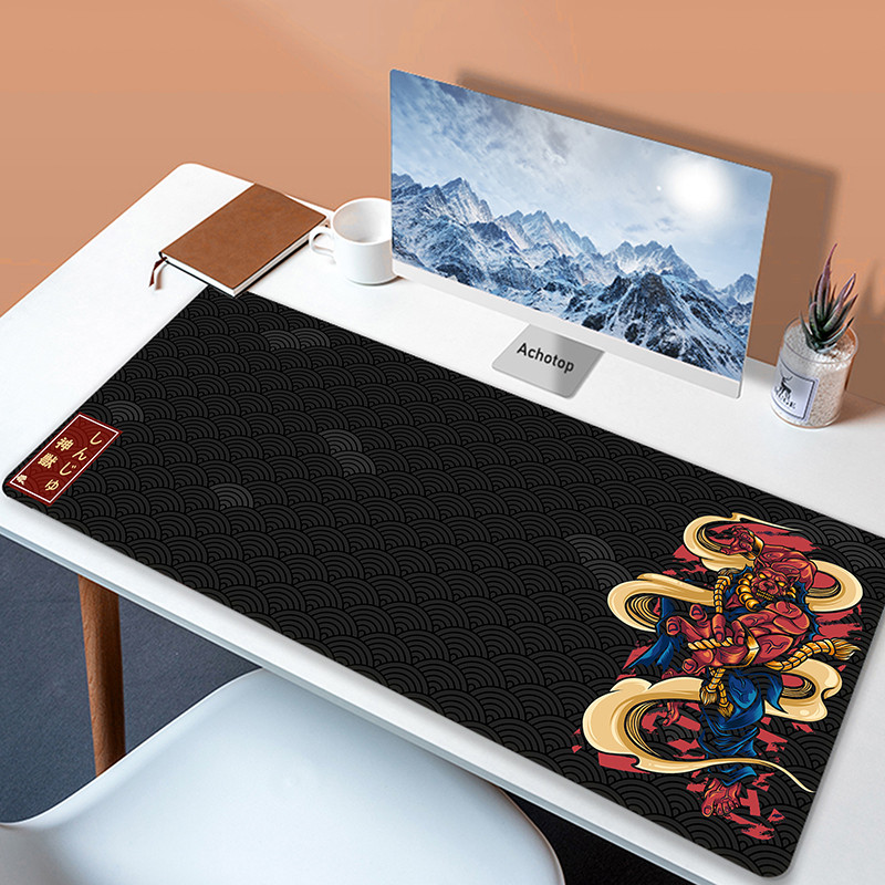 Chơi Game Mousepad Game Thủ Mousemat Nhật Bản Lớn Đen Chuột Thảm Bàn Lớn Miếng Lót XXL Miếng Lót Chuột 80x30cm Bàn Phím Thảm Pc Cao Su Deskmat
