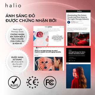 Máy Ánh Sáng Đỏ Giúp Trẻ Hoá Da Halio Red Light Therapy Device 3 in 1 - Hàng Chính Hãng