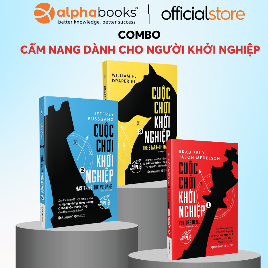 Sách: Lẻ/Combo Sách Hay Nên Đọc: Cuộc Chơi Khởi Nghiệp - Tập 1 + Tập 2 + Tập 3 (Alpha Books)