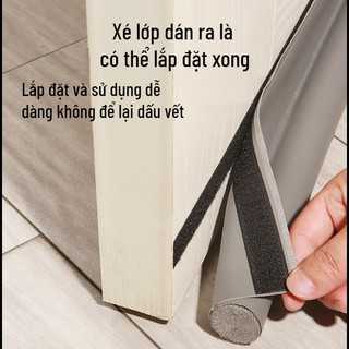 Nẹp Chặn Cửa Bunnies Vỏ Da Bền Đẹp, Hỗ Trợ Cách Âm Ngăn Gió Lùa, Bịt Kín Khe Cửa Chống Chuột Bọ