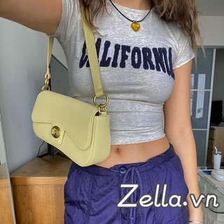 Áo thun nữ tay ngắn thêu chữ cổ tròn mùa hè Slim Fit Crop Tops Dạo phố