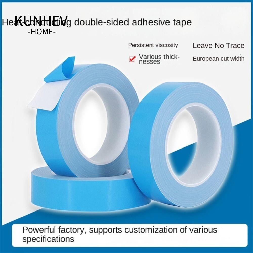 KUNHEV Băng keo truyền nhiệt, Băng dính dẫn nhiệt tản nhiệt dẫn điện, Dải đèn LED CPU 2023 Chip xanh PCB Đèn LED hai mặt