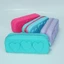 Túi Zip TUYỆT VỜI, Túi đựng mỹ phẩm tái sử dụng trái tim, Bàn chải trang điểm Silicon hợp thời trang